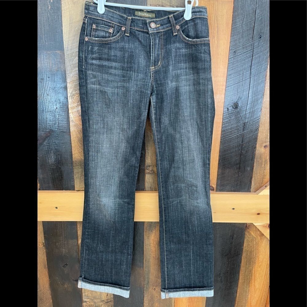 DAVID  Kahn Jeanwear straight cuffed jeans, size 2.